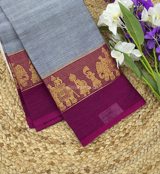 Kanchi Cotton Saree - VVKCS006