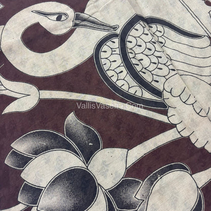 Pure Kalamkari Cotton Saree - VVPKC002