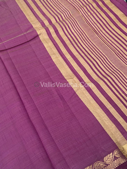 Semi Tussar Silk - Wine Shade - VVSTS003
