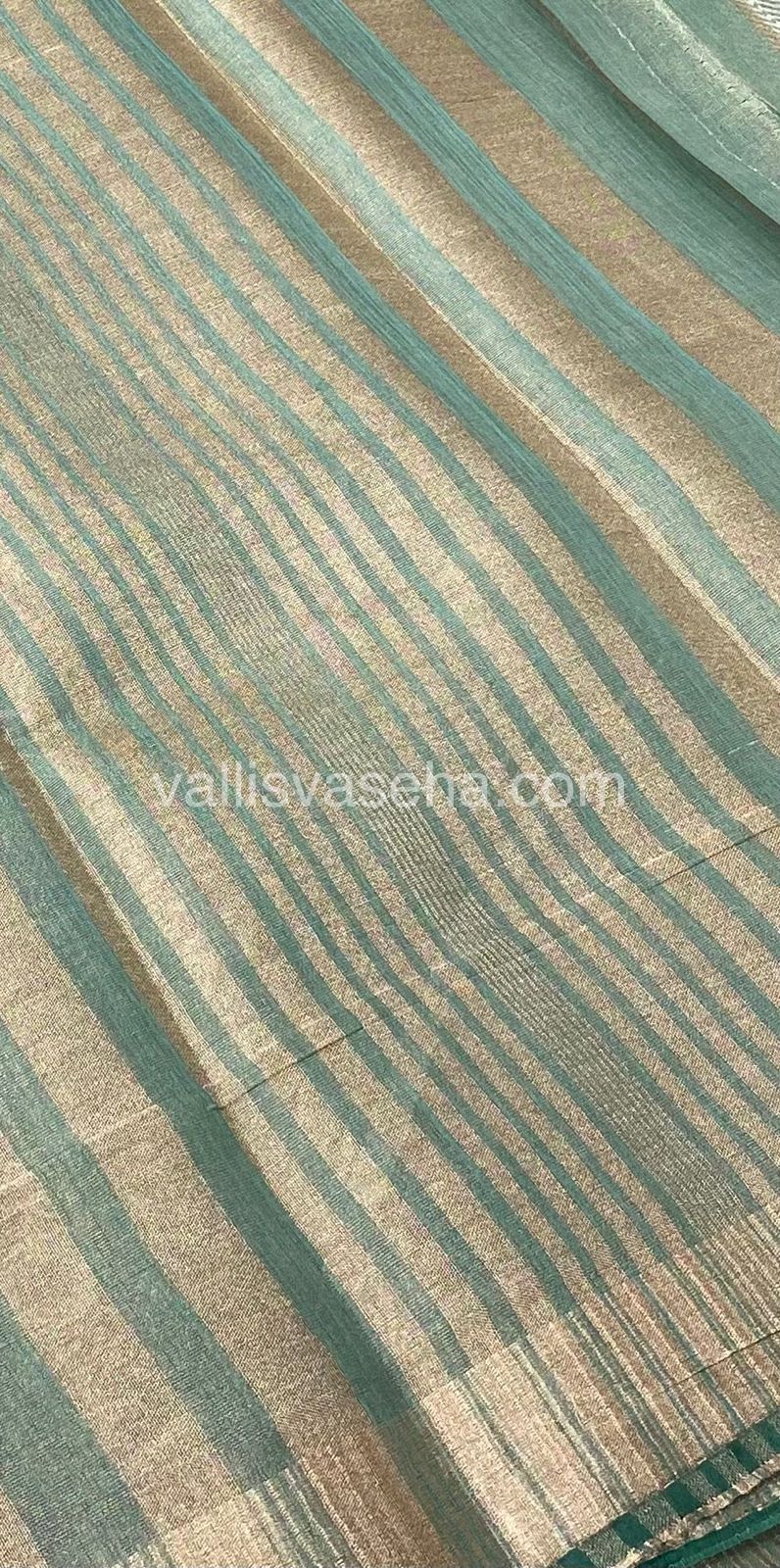 Semi Tussar Silk - Light Pastel Green Shade - VVSTS001