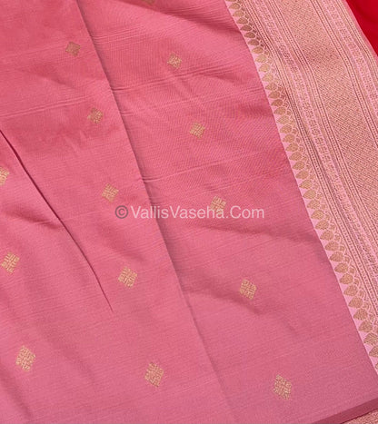 Semi Kanchi Silk - Red & Pink Shade  - VVSKS004