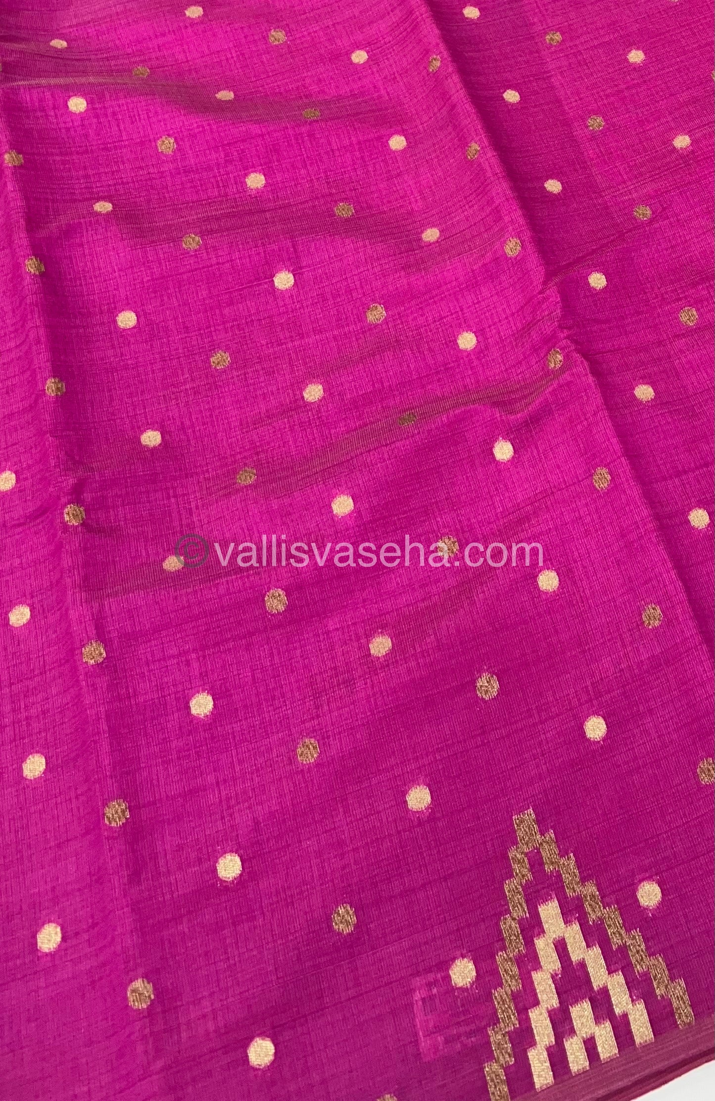 Cherry Tussar - Semi Tussar Silk - Pink Shade - VVSTS009