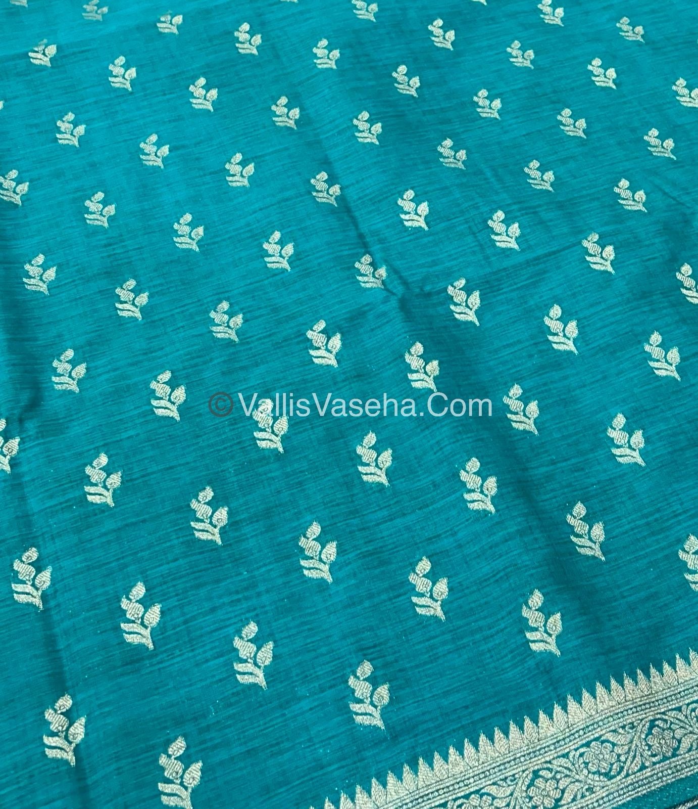 Banarasi - Heritage Silk - Semi Kathan Silk - Ramar Blue Shade - VVBHS003