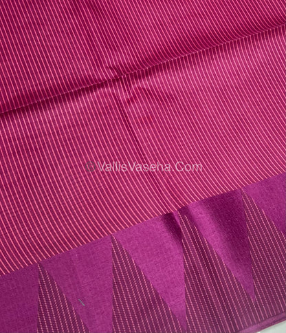 Semi Raw Silk - Pink With Purple Shade - VVRS006