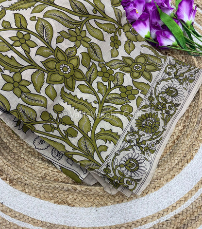 Pure Kalamkari Cotton Saree - VVPKC002