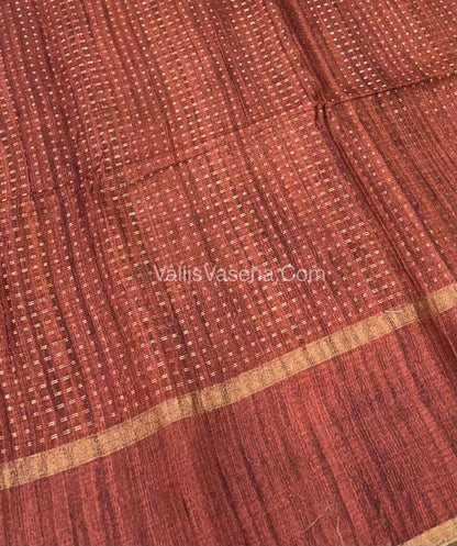Semi Tussar Silk - Vairavoosi Design - Multi colour - VVSTS038