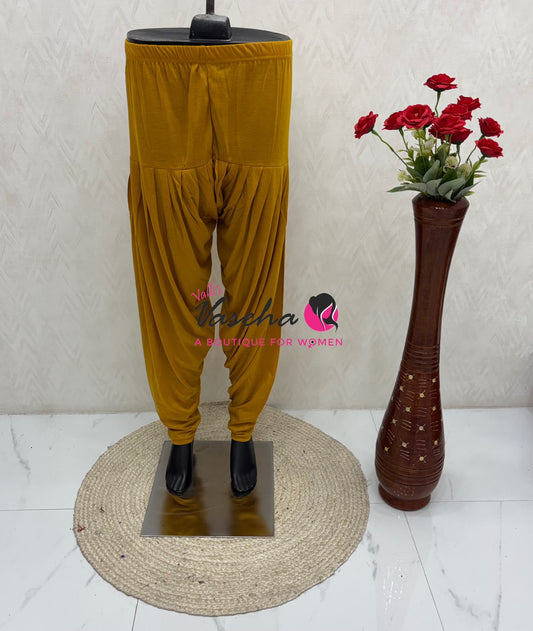 Semi Patiyala - Mustard Yellow  Shade - VVSP001