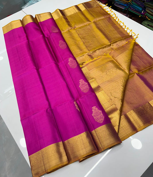 Pure Soft Silk Saree - Kanchi Border - VVPSS015
