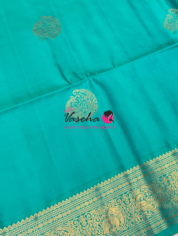 Pure Soft Silk Saree  - Blue Shade - VVPSS109