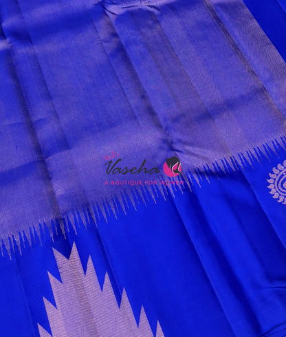 Pure Soft Silk Saree - Jothika Hit design - Blue Shade  - VVPSS011