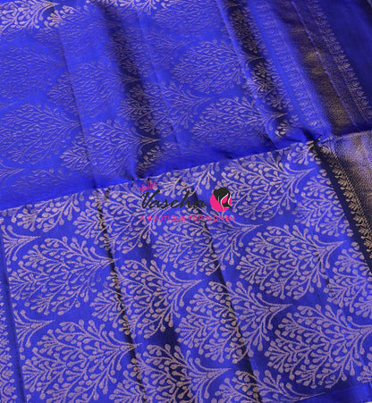 Pure Soft Silk Saree  - Blue Shade - VVPSS094