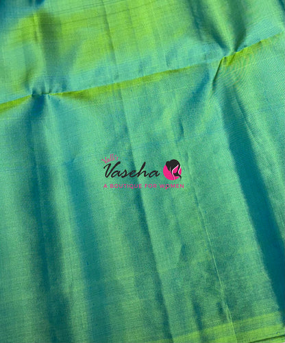 Pure Soft Silk Saree - Dual Tone Green Shade - VVPSS132