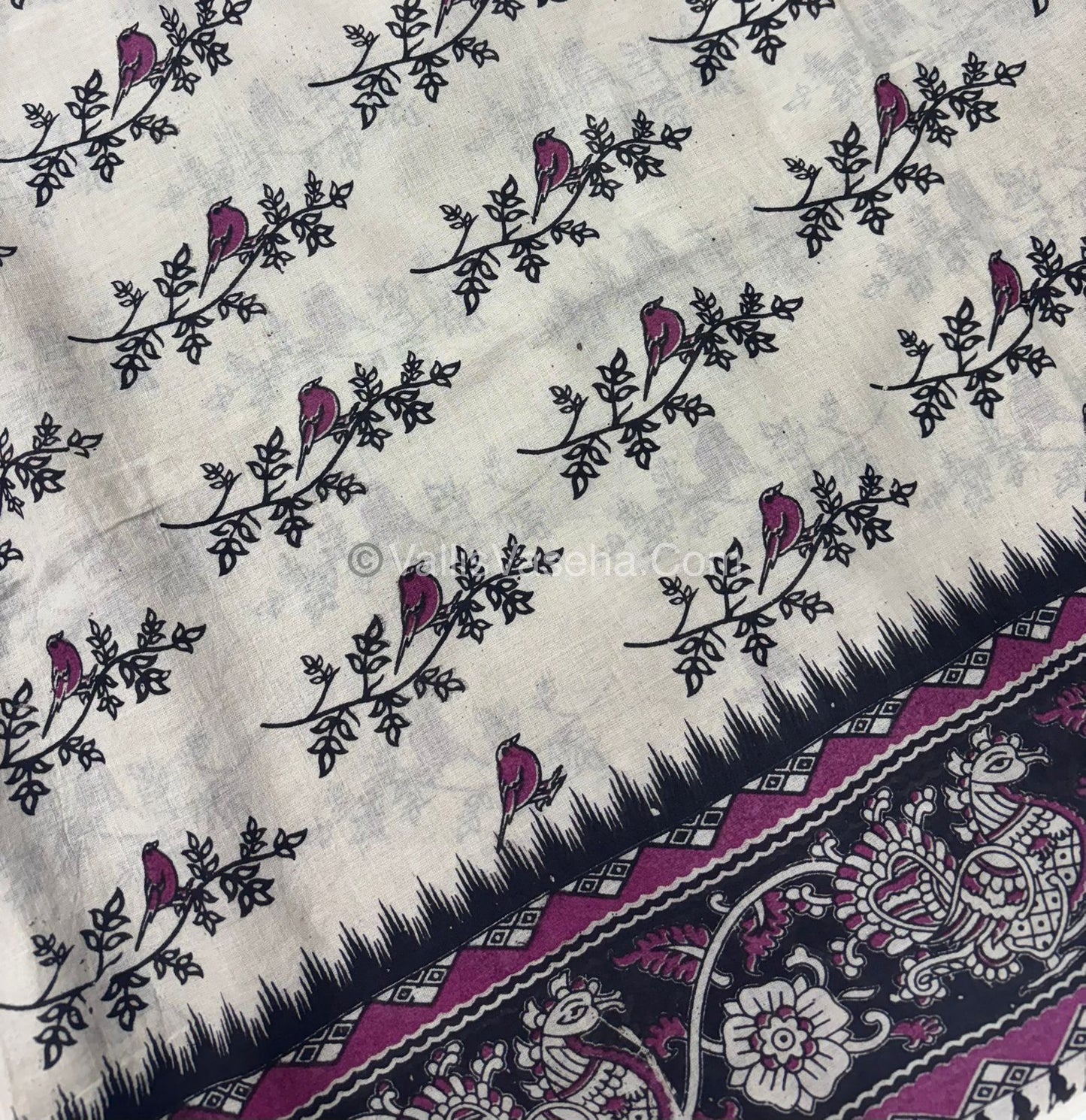 Pure Kalamkari Cotton Saree - VVPKC002