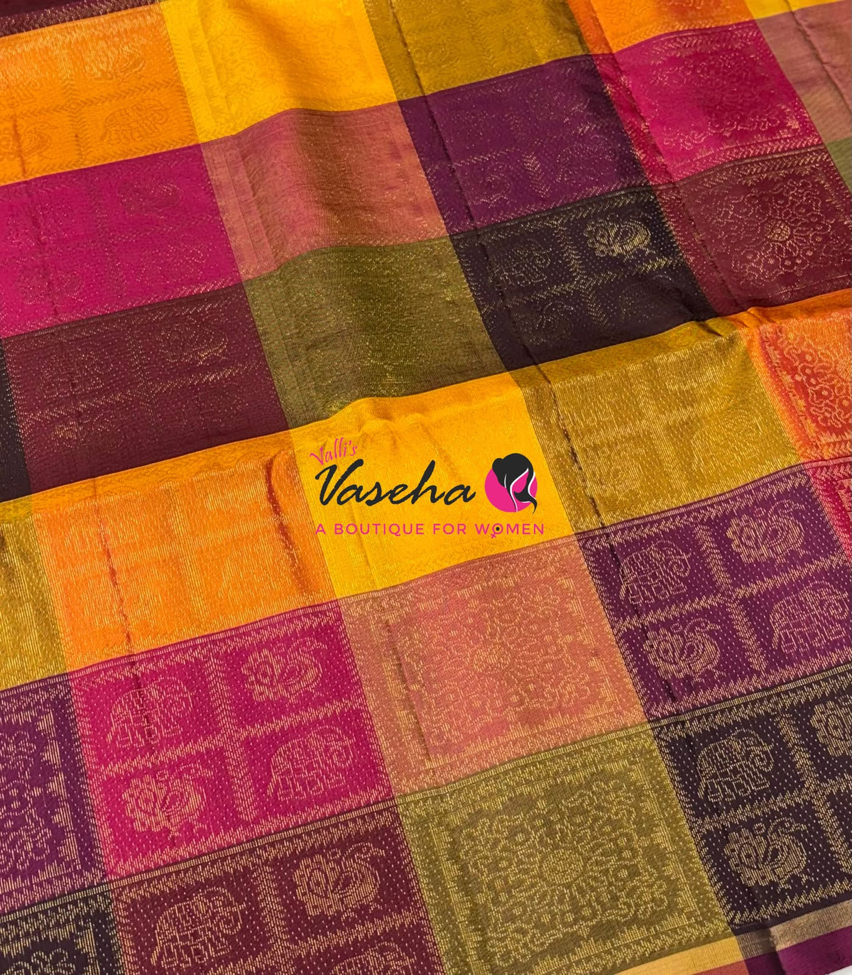 Pure Soft Silk Saree - Partly Pallu -  Half & Half Saree - VVPSS088