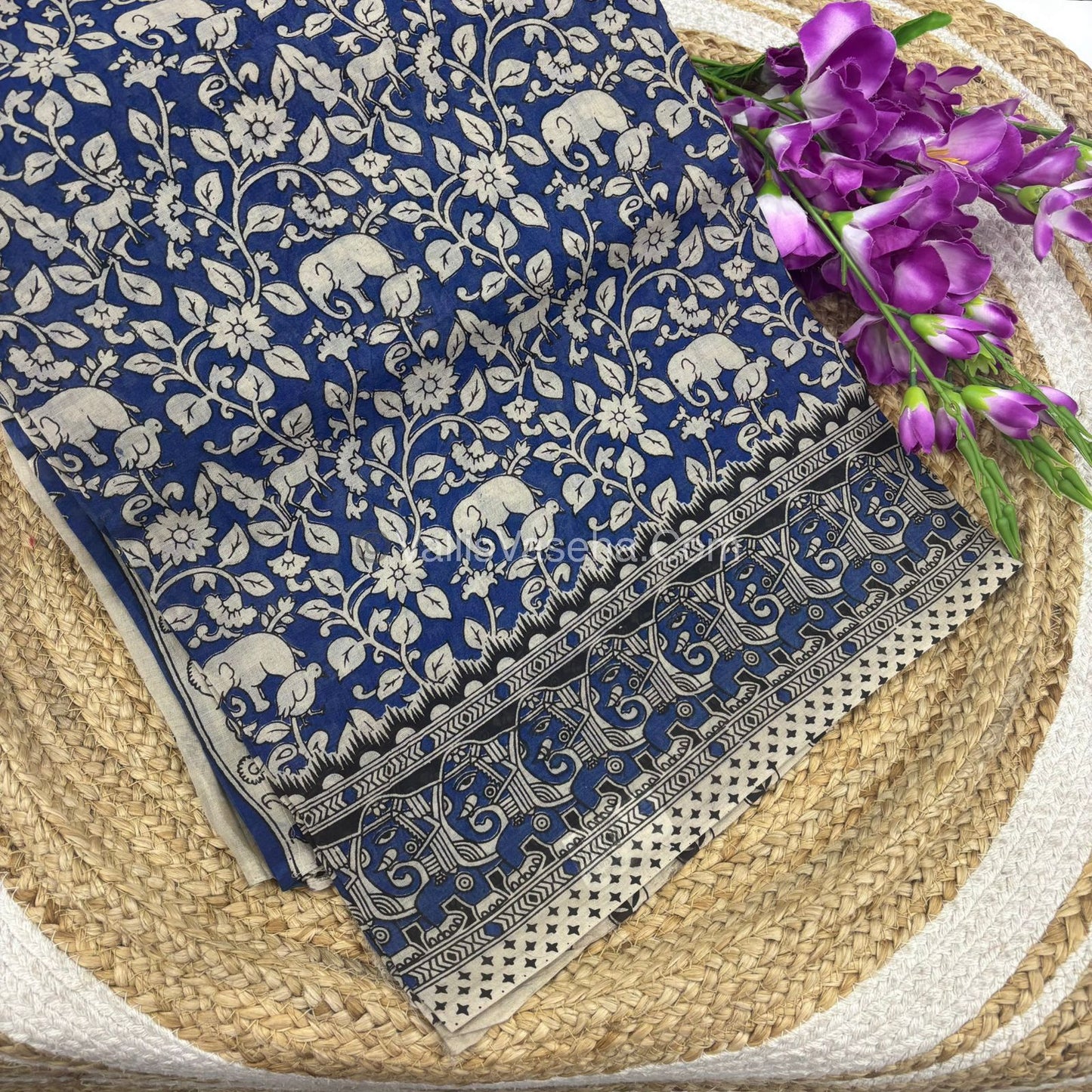 Pure Kalamkari Cotton Saree - VVPKC002