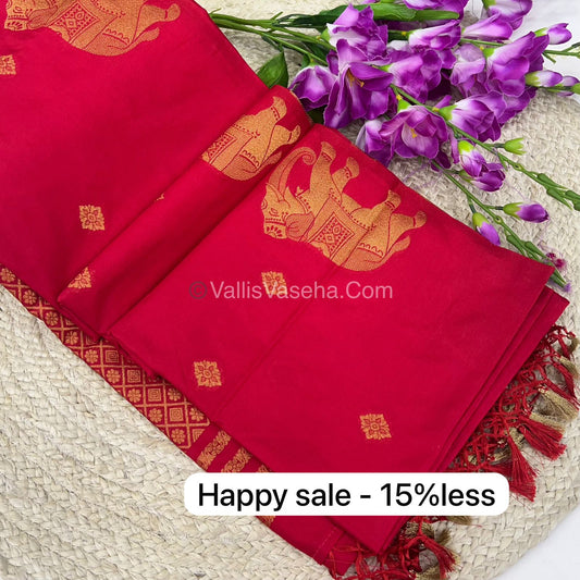 Mulberry Semi Silk - Red Shade - VVMSS001