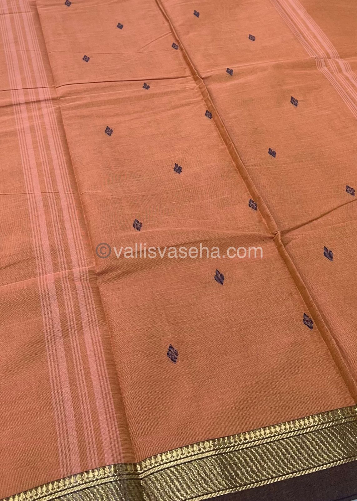Kanchi Cotton Saree - Butta Design VVKCS008