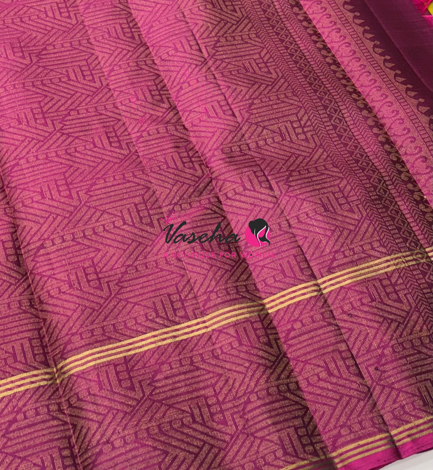 Half Mix - Pure Soft Silk Saree - Long Retta Petta Border with Butta - VVPSS105