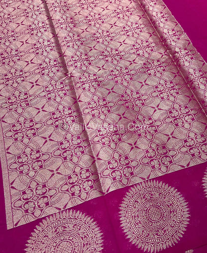 Banarasi Georgette Saree - Pink Shade - VVBGS001