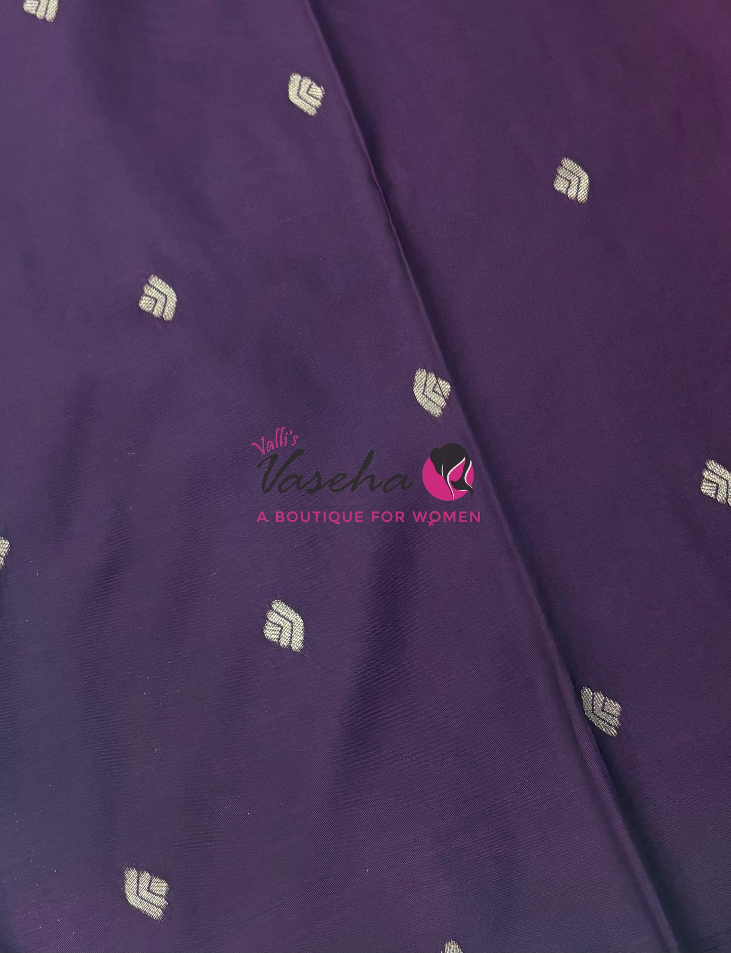 Semi Soft Silk - Pinkish Red With Purple - VVSSS035