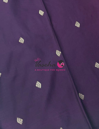 Semi Soft Silk - Pinkish Red With Purple - VVSSS035