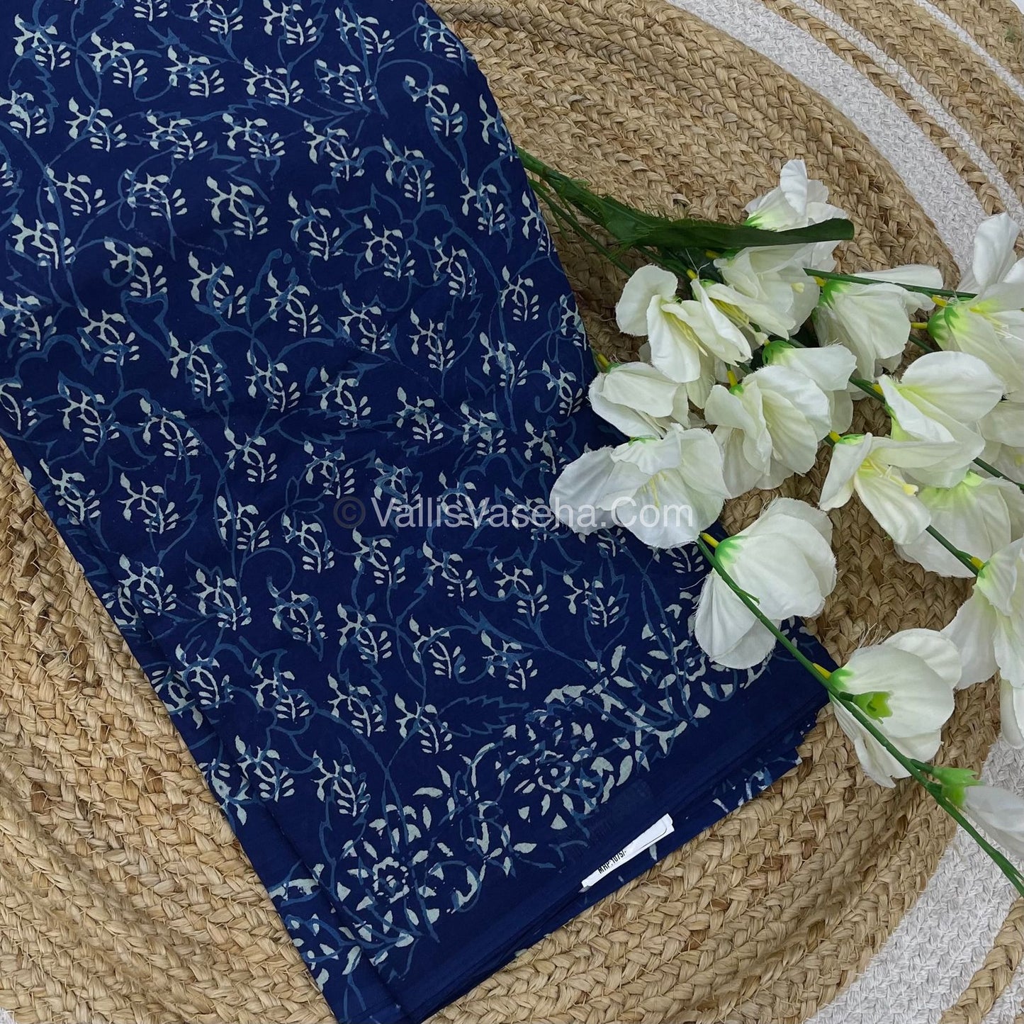 Pure Soft Mul Mul Cotton Sarees - Hand Block Prints - VVMMC007