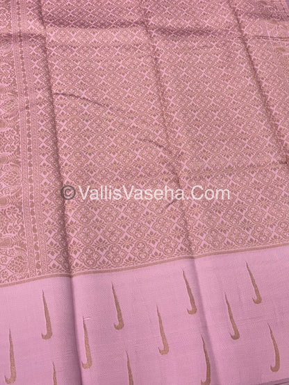 Kanchi Semi Silk - Pink with Pink  - VVKSS001