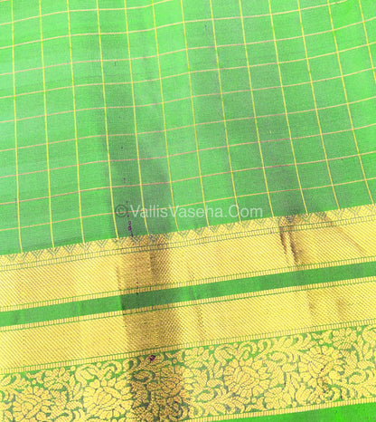 Pure Soft Silk Saree - violetish Purple With Green Shade - VVPSS063