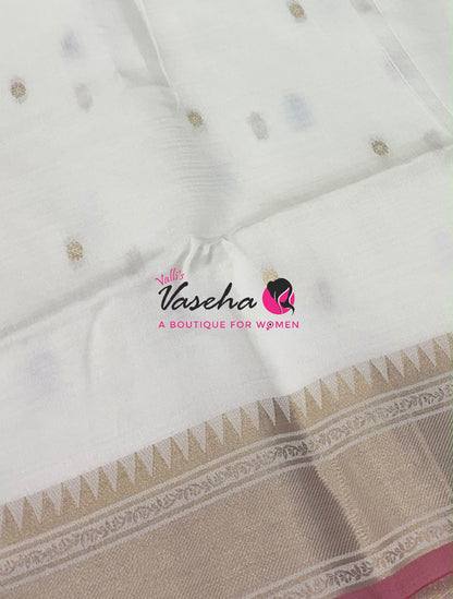 Semi Raw silk - Cream Shade - VVRS010