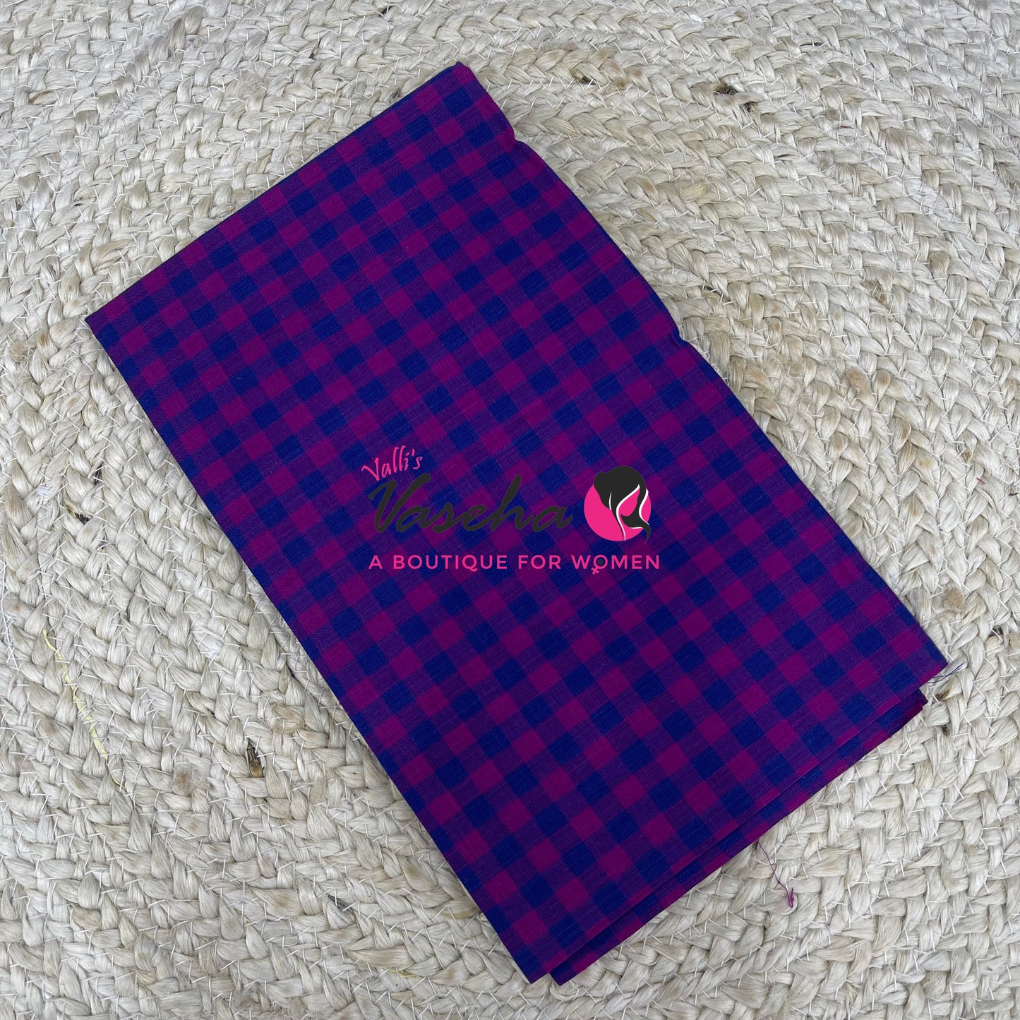 Blouse Bit - Pure Cotton - Multi Checks - 1 mtr - VVBB001