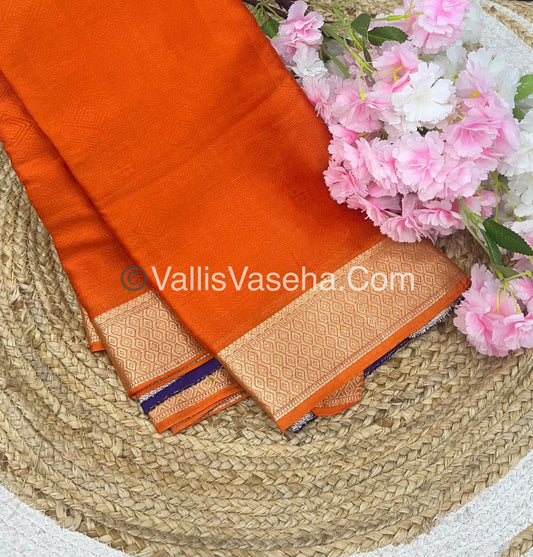Semi Viscose / Semi Mysore Crepe Silk Variety - Embossed Design - VVSMC002