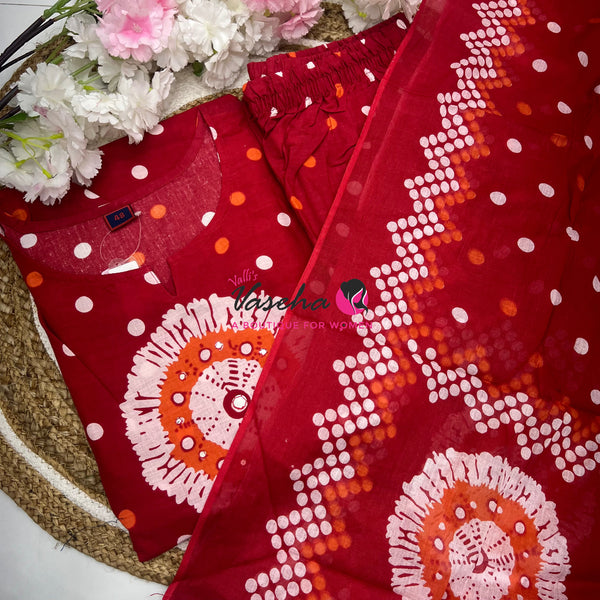 Plus Size | Ready Made |Salwar, Kameez & Duppatta(3pc)| VVRMS026