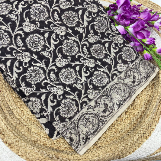 Pure Kalamkari Cotton Saree - VVPKC002