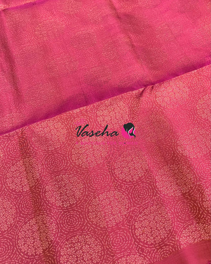 Pure Soft Silk Saree - Border Less - pink Shade - VVPSS080