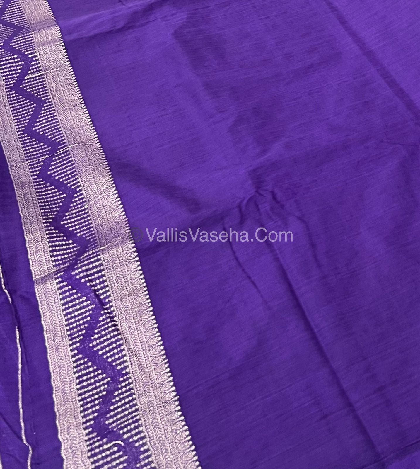 Banarasi - Heritage Silk - Semi Kathan Silk - Violet Shade- VVBHS002
