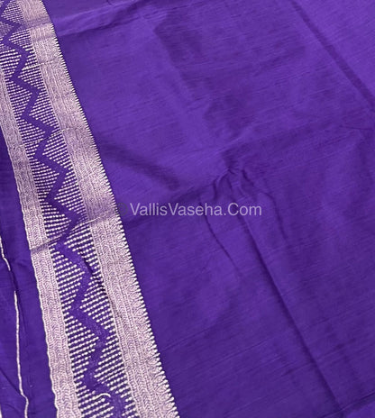 Banarasi - Heritage Silk - Semi Kathan Silk - Violet Shade- VVBHS002