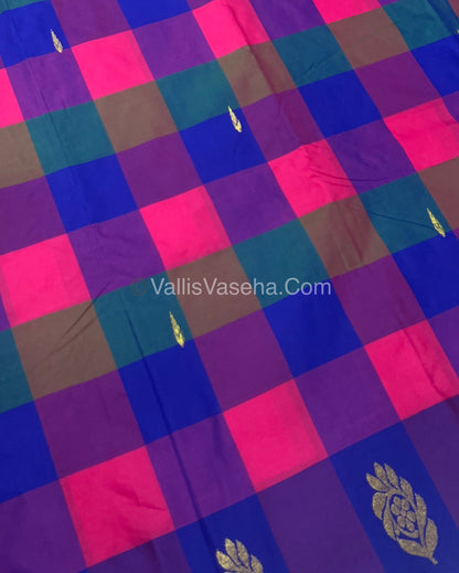 Pazhum Palamum checks - Semi Silk Sarees - VVSSS003