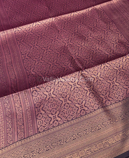 Semi Soft Silk - Purple With Purple Shade -VVSSS032 - 4
