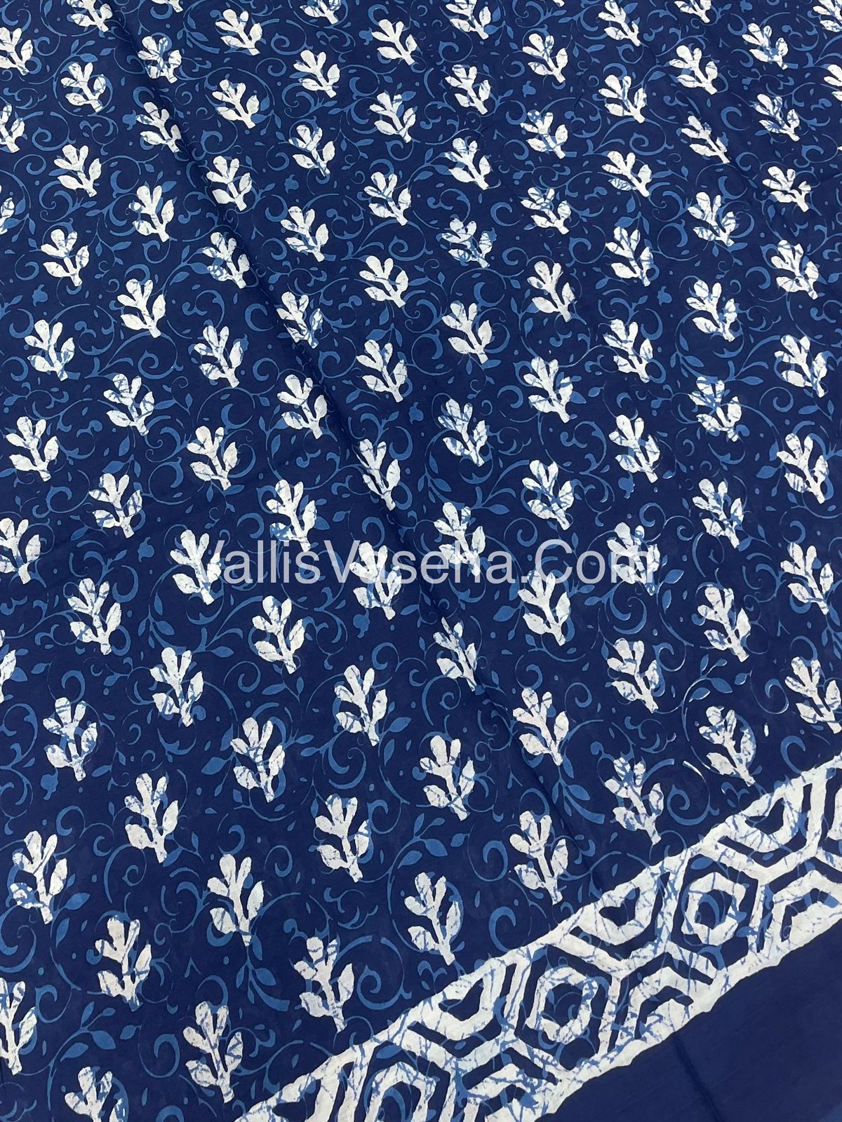 Pure Soft Mul Mul Cotton Sarees - Hand Block Prints - VVMMC008