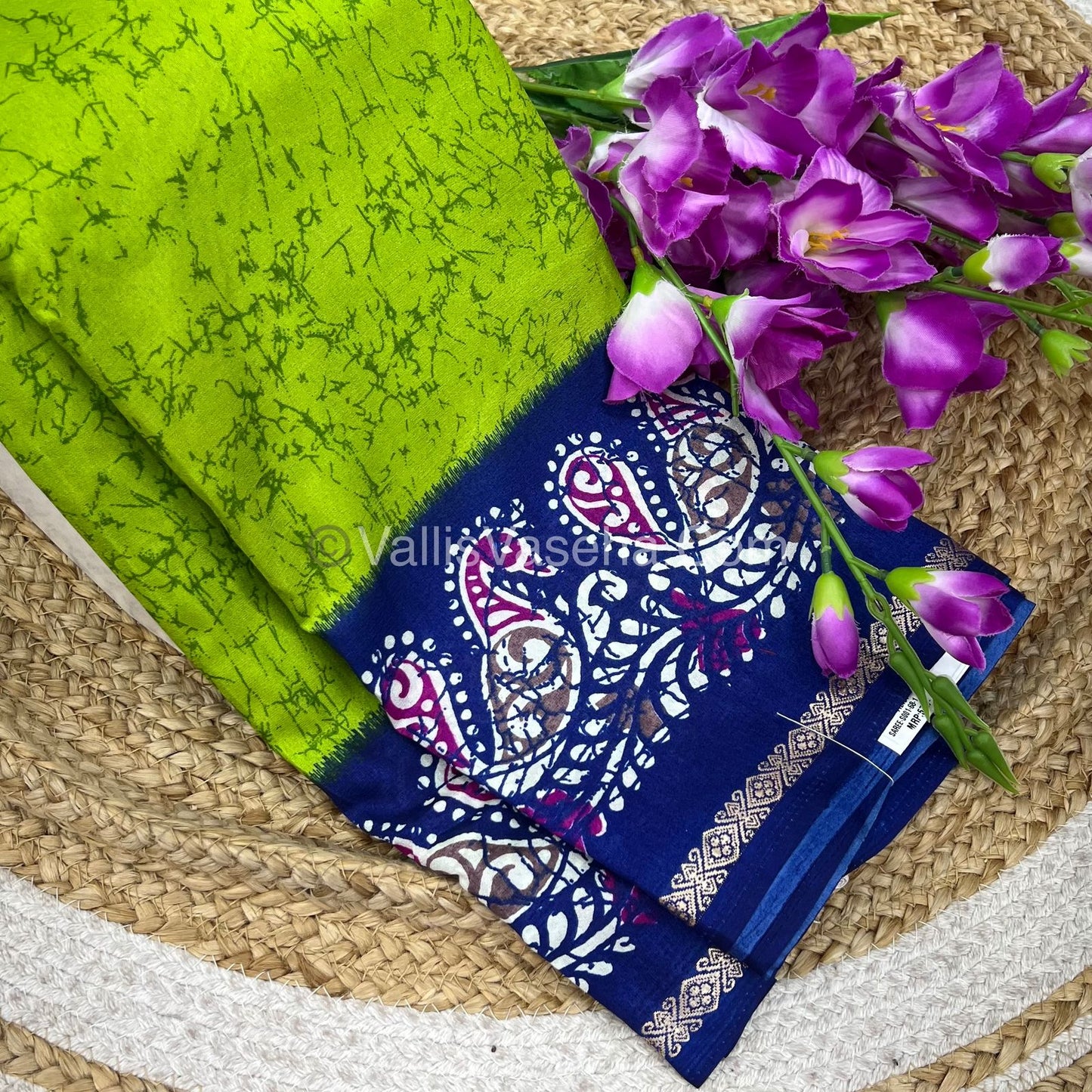 Budget Friendly Sarees - Casual Wear Sarees - Crackle Silk - VVCS002