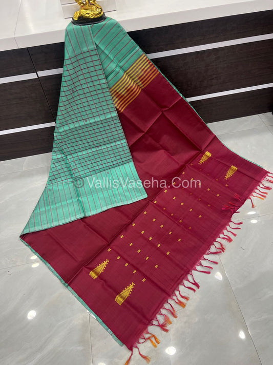 Vazhai Pattu Saree / Banana Pith - With Out Blouse - VVVPS001