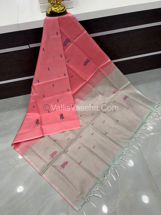 Vazhai Pattu Saree / Banana Pith - With Out Blouse - VVVPS001