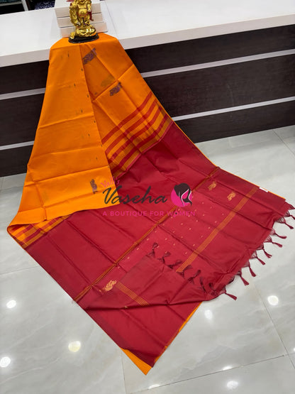 Vazhai Pattu Saree / Banana Pith - With Blouse - VVVPS002