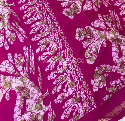 Budget Friendly Sarees - Casual Wear Sarees - Crackle Silk - VVCS002
