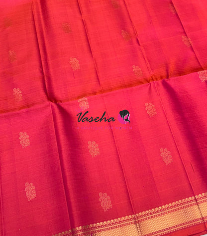 Pure Soft Silk Saree  - Peachish Pink  Shade - VVPSS144