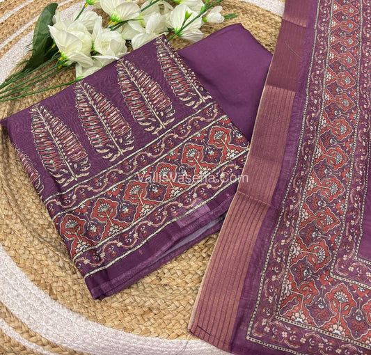 Chanderi Salwar Material  | VVUSM020
