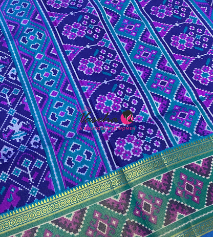 Semi Patola | Printed Silk Saree - Combo - VVSPS002