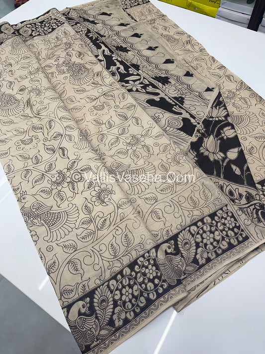 Pure Kalamkari Cotton Saree - VVPKC001