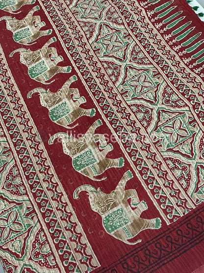 Jute Mixed Cotton Saree | VVJCS001
