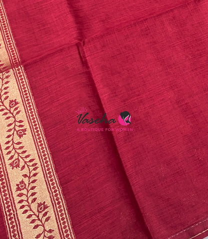 Banarasi - Heritage Meenakari Silk - Maroon Shade - VVBHS012